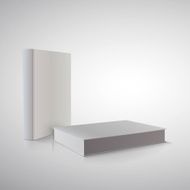 Vector book in perspective on white Ready for your design