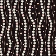 Seamless pattern with pearls