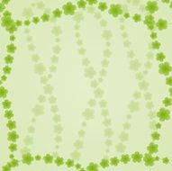 Background with green flowers