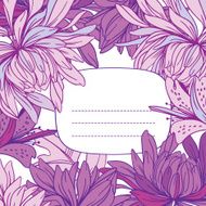 gentle vector floral frame