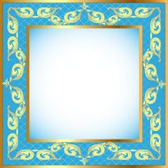 blue background a frame