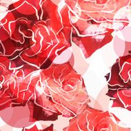 Rose background Floral abstract pattern