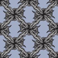 Black and white abstract seamless pattern N2