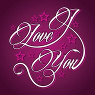 Creative I Love You greeting
