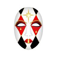 carnival mask on white background