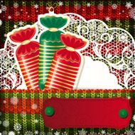 Christmas candy frame