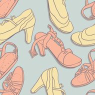 Seamless pattern with shoes N3