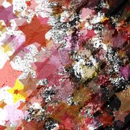 grunge colorful stars N2