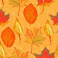 Seamless pattern with leaves N39