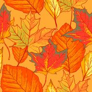 Seamless pattern with leaves N40