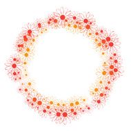frame of flowers N4