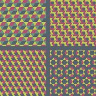Geometric Textile Pattern Set
