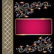 Background illustration with precious stones N3