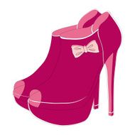Pink fashionable shoes