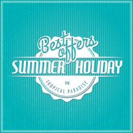 Retro elements for Summer calligraphic designs