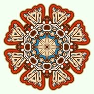 Ornamental round lace Aztec N2