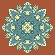 Circle ornament ornamental round lace