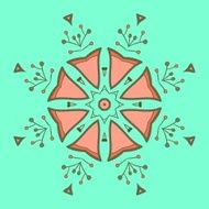 Circle ornament ornamental round lace N2