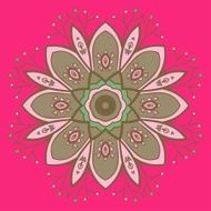 Circle ornament ornamental round lace N3
