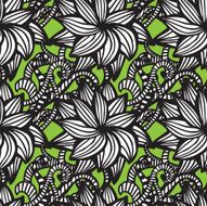 Elegant seamless pattern with flowers N7
