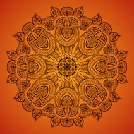 Ornamental round lace pattern 1