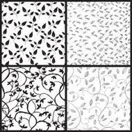 set of tree seamless patterns