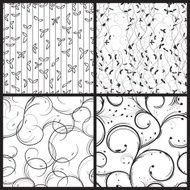 set of tree seamless patterns N2