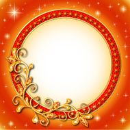 round background of precious stones