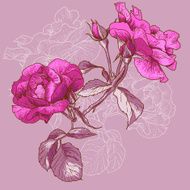 Beautiful Seamless Rose Background