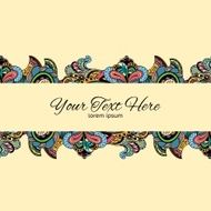 Vector vintage floral pattern N4