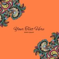 Vector vintage floral pattern N7