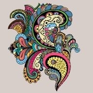 Vector vintage floral pattern N8