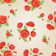 Pattern of poppy flowers