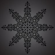 Vintage background ornament black star