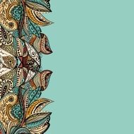 Vector vintage floral pattern N9