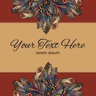 Vector vintage floral pattern N11