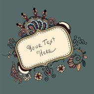 Ornate vintage label