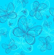 Seamless butterfly pattern N5