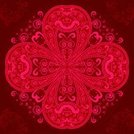 Indian ornamental round pattern