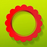 red flower on green background N2