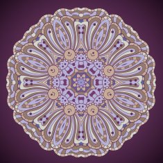 Vector seamless texture background with abstract flowers N4