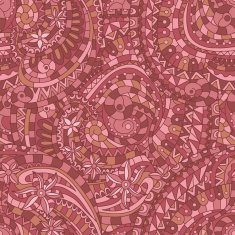 Vector seamless texture background with abstract flowers N8