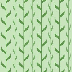 Seamless pattern with green branches