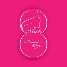 Vector illustration Happy Women's Day background card