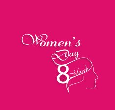 Happy Women's Day background card colorful celebration holiday