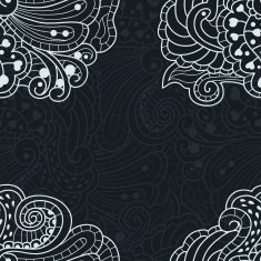 Vector seamless texture background with abstract flowers N10