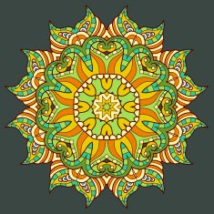 Vector texture background with abstract flowers N2