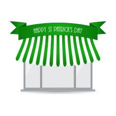 Happy St Patrick's day shop icon