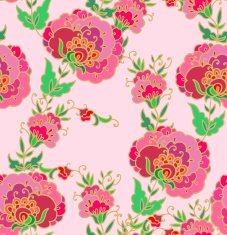 Seamless rose vector pattern N2
