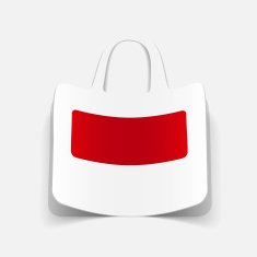 realistic design element bag N17